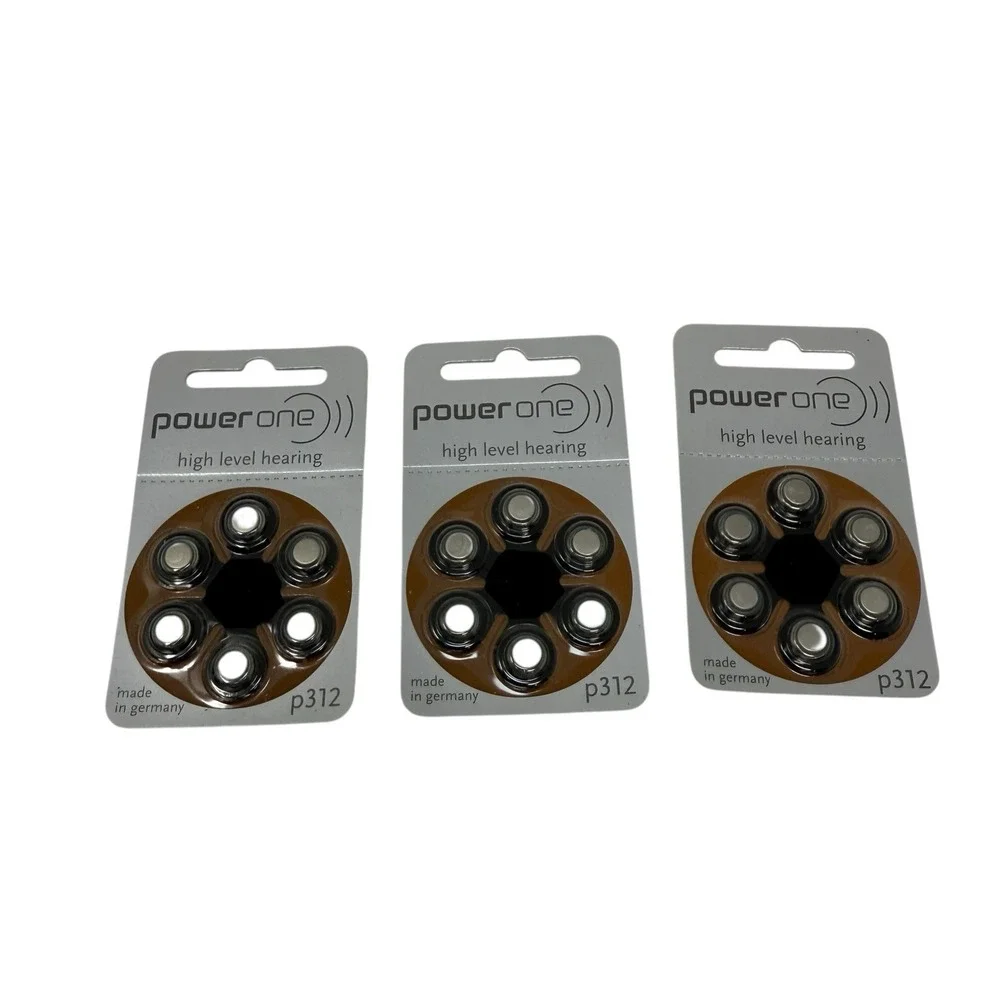 Power One P312 Hearing Aid Batteries – Lot of 3 Packs – High-Level‎ Hearing
